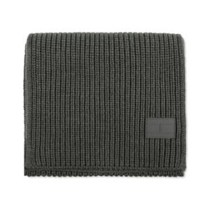 Tommy Hilfiger Men Shaker Scarf with Ghost Patch Charcoal One Size